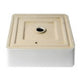 ALFI brand ABC903-W White 16" Modern Square Above Mount Ceramic Sink