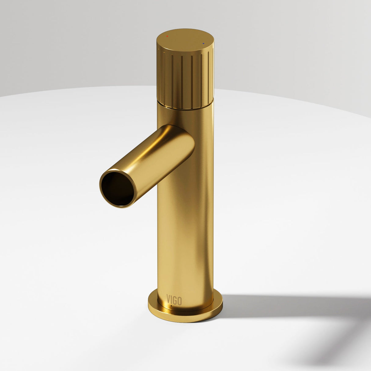 VIGO Ashford Single Hole Bathroom Faucet in Matte Brushed Gold VG01052MG