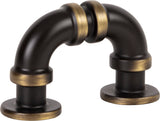 Atlas Homewares Steam Punk Finger Pull 1 5/16 Inch (c-c) Cafe Bronze
