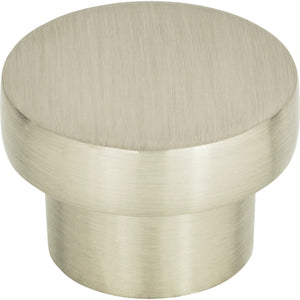 Atlas Homewares Chunky Round Knob Medium 1 7/16 Inch Brushed Nickel