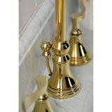 Kingston Brass KS2982CFL Century Widespread Bathroom Faucet with Brass Pop-Up, Polished Brass