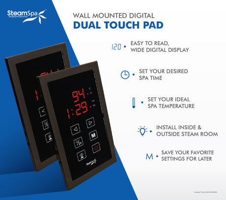 Dual Touch Control Panel in Oil Rubbed Bronze DTPOB