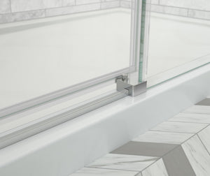 MAAX 107546-900-084-000 Odyssey SC 60" x 32" x 78" 8mm Sliding Shower Door for Corner Installation with Clear glass in Chrome