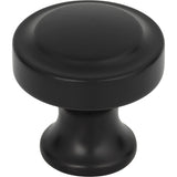 Atlas Homewares Bradbury Knob 1 1/4 Inch Matte Black