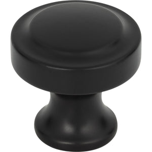 Atlas Homewares Bradbury Knob 1 1/4 Inch Matte Black