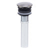 ALFI brand AB9055-BN Brushed Nickel Pop Up Drain for Bathroom Sink without Overflow