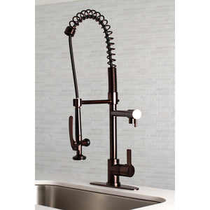 Gourmetier LS8505CTL Continental Single-Handle Pre-Rinse Kitchen Faucet, Oil Rubbed Bronze