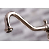 Kingston Brass KS3278ALBS Kitchen Faucet with Side Sprayer, Brushed Nickel