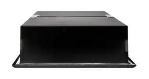 ALFI brand 12 x 24 Black Matte Stainless Steel Vertical Double Shelf Bath Shower Niche