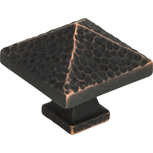 Atlas Homewares Craftsman Square Knob 1 1/4 Inch Venetian Bronze