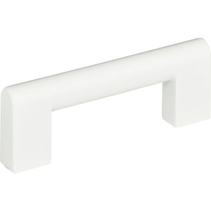 Atlas Homewares Round Rail Pull 3 Inch (c-c) High White Gloss
