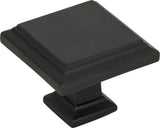 Atlas Homewares Sutton Place Square Knob 1 1/4 Inch Modern Bronze