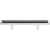 Atlas Homewares Spa Black Pull 3 Inch (c-c) Polished Chrome