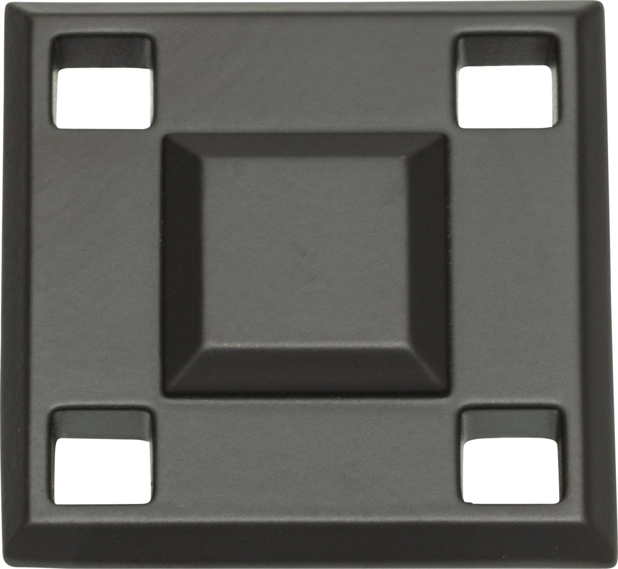 Atlas Homewares Modern Craftsman Square Knob 1 5/16 Inch Aged Bronze