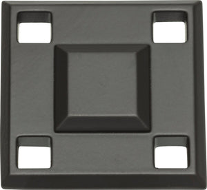 Atlas Homewares Modern Craftsman Square Knob 1 5/16 Inch Aged Bronze