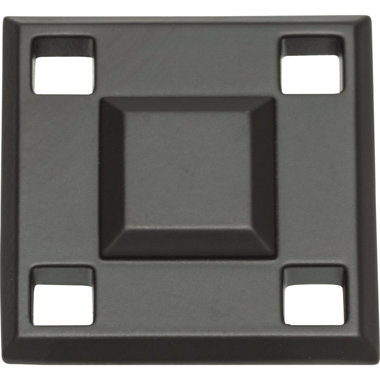 Atlas Homewares Modern Craftsman Square Knob 1 5/16 Inch Aged Bronze