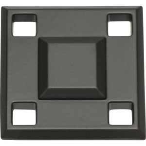 Atlas Homewares Modern Craftsman Square Knob 1 5/16 Inch Aged Bronze