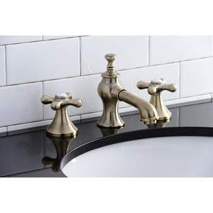 Kingston Brass KC7063AX Vintage 8 in. Widespread Bathroom Faucet, Antique Brass