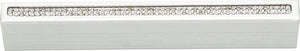 Atlas Homewares Crystal Inset Thin Pull 3 3/4 Inch (c-c) Matte Chrome