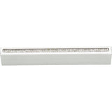 Atlas Homewares Crystal Inset Thin Pull 3 3/4 Inch (c-c) Matte Chrome