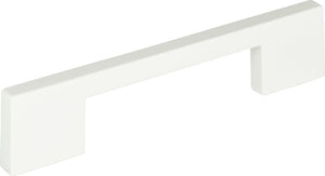 Atlas Homewares Thin Square Pull 5 1/16 Inch (c-c) High White Gloss