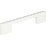 Atlas Homewares Thin Square Pull 5 1/16 Inch (c-c) High White Gloss