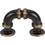 Atlas Homewares Steam Punk Finger Pull 1 5/16 Inch (c-c) Cafe Bronze