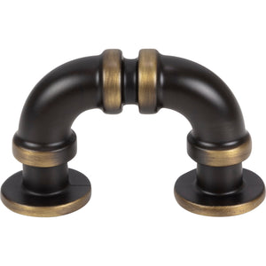 Atlas Homewares Steam Punk Finger Pull 1 5/16 Inch (c-c) Cafe Bronze