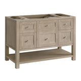 Breckenridge 48" Single Vanity, Whitewashed Oak, w/ 3 CM Tajnar Eclos Top w/FreePower Wireless Charger