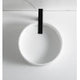 15" Round White Matte Solid Surface Resin Sink