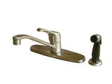 Kingston Brass KB562SN Wyndham Single-Handle Centerset Kitchen Faucet, Brushed Nickel