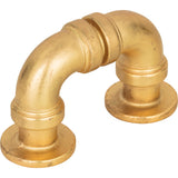 Atlas Homewares Steam Punk Finger Pull 1 5/16 Inch (c-c) Vintage Brass