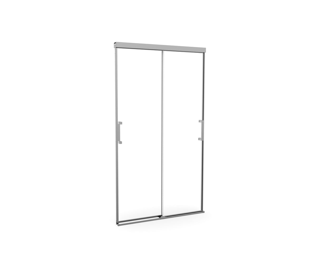 MAAX 138520-900-084-000 Incognito 74 39-42 x 74 in. 8mm Bypass Shower Door for Alcove Installation with Clear glass in Chrome