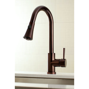Gourmetier LS8725DL Concord Single-Handle Pull-Down Kitchen Faucet, Oil Rubbed Bronze