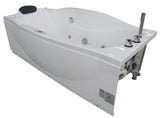 EAGO AM189ETL-R 6 ft Right Drain Acrylic White Whirlpool Bathtub w Fixtures