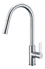 ANZZI KF-AZ1675CH Serena Single Handle Pull-Down Sprayer Kitchen Faucet in Polished Chrome
