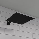 Matte Black Stainless Steel 16" Square Ultra-Thin Rain Shower Head