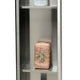ALFI brand 8 x 36 Brushed Stainless Steel Vertical Triple Shelf Bath Shower Niche