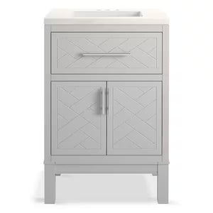 24" Kohler Pale Grey Contemporary Vanity Set
