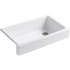 Kohler Whitehaven 35-1/2" Self-Trimming Farmhouse Single Basin Enameled Cast Iron Kitchen Sink