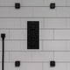 Black Matte 2" Square Adjustable Shower Body Spray