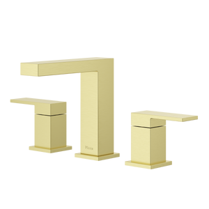 Dumont 2-Handle Widespread Lavatory Faucet in Spot Defense Brushed Gold
