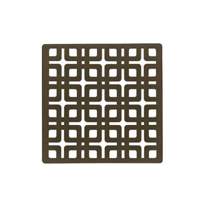 Infinity Drain KS 4 4” Strainer - Link Pattern for K 4, KD 4, KDB 4