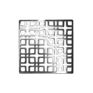 Infinity Drain KS 4 4” Strainer - Link Pattern for K 4, KD 4, KDB 4