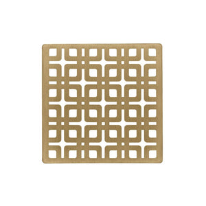 Infinity Drain KS 4 4” Strainer - Link Pattern for K 4, KD 4, KDB 4