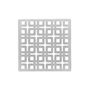 Infinity Drain KS 4 4” Strainer - Link Pattern for K 4, KD 4, KDB 4