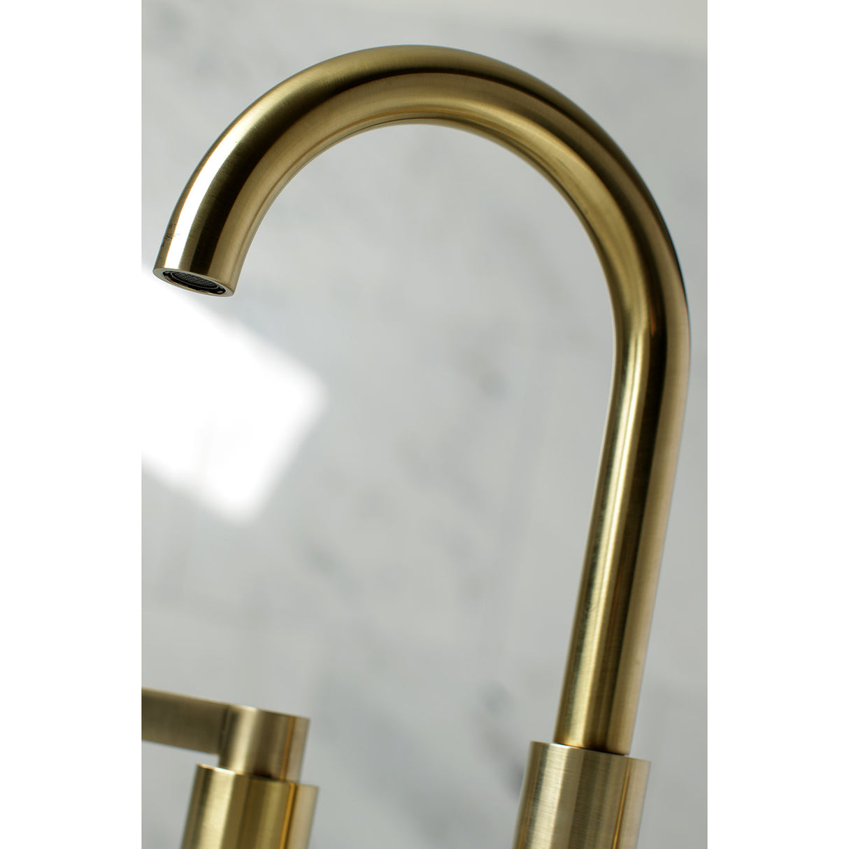 Fauceture FSC8923NDL NuvoFusion Widespread Bathroom Faucet, Brushed Brass