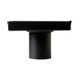 5" x 5" Black Matte Square Stainless Steel Shower Drain with Solid Cover