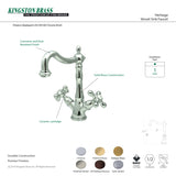 Kingston Brass KS1493AX Vessel Sink Faucet, Antique Brass