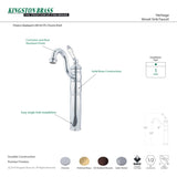 Kingston Brass KB1428PL Vessel Sink Faucet, Brushed Nickel